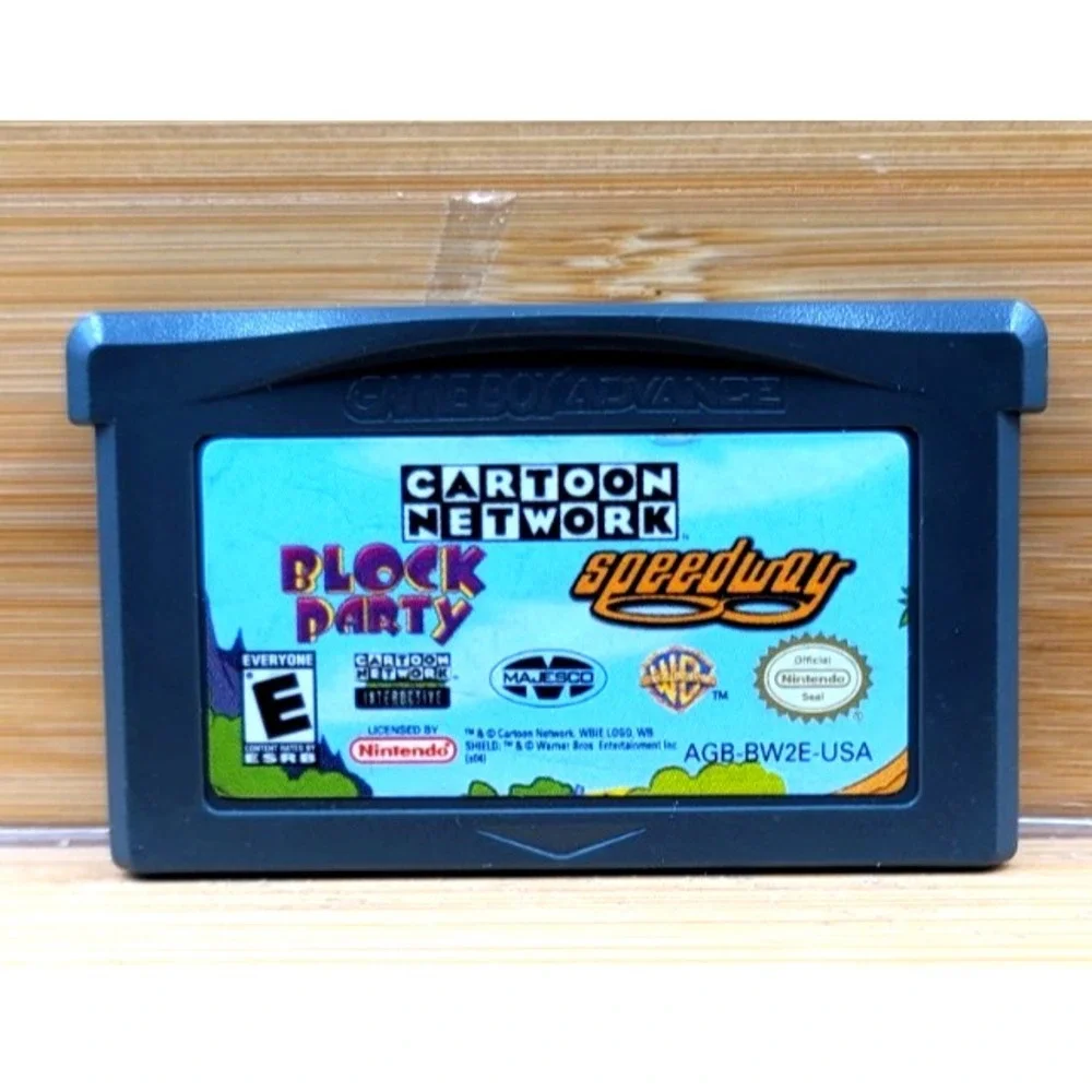 CARTOON NETWORK BLOCK PARTY / SPEEDWAY GBA GAME‎ GAMEBOY ADVANCE CARTRIDGE ONLY